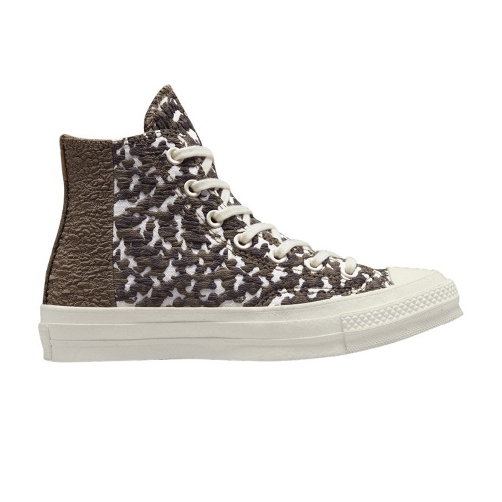 Converse Brown and White High-Top Sneakers